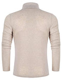 poriff Men Casual Basic Designed Long Sleeve Slim Fit Knitwear Pullover