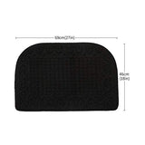27X18 Inch Anti Fatigue Kitchen Rug Mats are Made of 100% Polypropylene Half Round