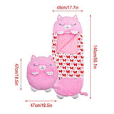 Yddsky Sleeping Bag, Happy Play Pillow Nappers Portable and Foldable, 2 in 1 Cartoon