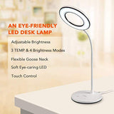 Miady LED Desk Lamp Eye-Caring Table Lamp, 3 Color Modes with 4 Levels