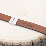 Personalized Leather Mens Bracelet Gift Personalized Gift for Him Genuine Leather
