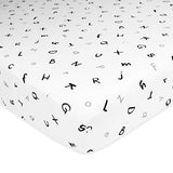 American Baby Company Printed 100% Cotton Jersey Knit Fitted Crib Sheet for Standard