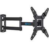 Full Motion TV Monitor Wall Mount Bracket Articulating Arms Swivels Tilts Extension