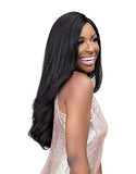 Janet Collection Synthetic Natural Me Lite Deep Part TAMILA HD Lace Wig (1B)
