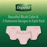 Depend FIT-FLEX Incontinence Underwear for Women, Disposable, Maximum Absorbency