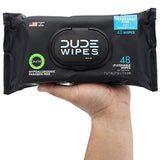 DUDE Wipes Flushable Wipes Dispenser, Unscented Wet Wipes with Vitamin-E & Aloe