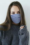 PALE MALE BOX FABRIC FACE MASKS Water Repellent Pleated Style with Nose wire