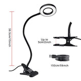 Clip Light Reading Lights - QQAPPU 24 LED USB Desk Lamp with 3 Color Modes