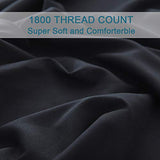 Shilucheng Bed Sheets Set Microfiber 1800 Thread Count Percale Super Soft
