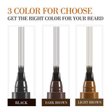 Beard Pencil Filler For Men,4 Tip Beard Filler Pen Kit Beard Pen & Beard Brush Male Must