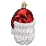Old World Christmas Santa with Face Mask Blown Glass 2020 Unique Christmas Ornaments for Christmas Tree Decorations