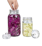 Jillmo 4 Pack Glass Fermentation Weights with Easy Grip Handle