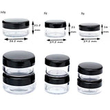 Tiny Sample Containers 3 Gram Sample Jars 25pcs Makeup Sample Containers with Lids