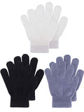 Kids Gloves Full Fingers Knitted Gloves Warm Mitten Winter Favor