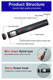 DFSSF Tactical Beam Flashlight, USB Charging Adjustable Focus with Visible Green Torch