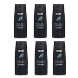 6 Pack Axe Alaska Mens Deodorant Body Spray, 150ml