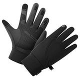 Winter Gloves for Men，Waterproof Thermal Gloves Cold Weather Running Gloves