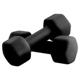 Set of 2 Neoprene Dumbbell Hand Weights, Anti-slip, Anti-roll