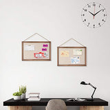 Emfogo 16x11 Wood Bulletin Boards with Linen Wall Bulletin Board