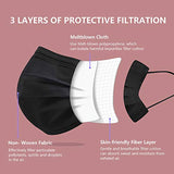 Disposable Face Masks, Pack of 50 Black Face Masks