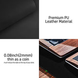 Leather Desk Pad Protector,Mouse Pad,Office Desk Mat,Non-Slip PU Leather Desk