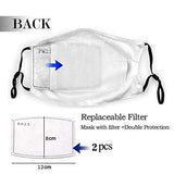 3PC with 6 Filters Washable Face Mask Mouth Cover Adjustable