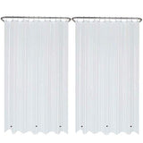 LiBa Shower Curtain Liners, Mildew Resistant, PEVA 2 Pack Clear Bathroom 72