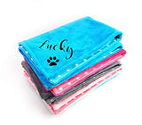 Dog Blanket Personalized New Puppy Pet Gift with Name