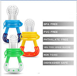 PandaEar Baby Fresh Fruit Food Feeder Nibbler Pacifier (3 Pack) |Training Massaging