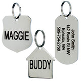 GoTags Stainless Steel Pet ID Tags, Personalized Dog Tags and Cat Tags, up to 8 Lines