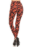 R866-OS American Football Print Leggings