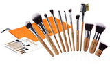 EmaxDesign 12 Pieces Makeup Brush Set Professional Bamboo Handle Premium