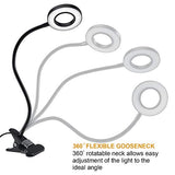Clip Light Reading Lights - QQAPPU 24 LED USB Desk Lamp with 3 Color Modes