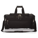 DALIX 21" Blank Sports Duffle Bag Gym Bag Travel Duffel Adjustable Strap in Black