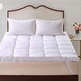 Mattress Topper Twin 2inches Gusset 39x75 Inches 2 Inches Thick Plush Down Alternative