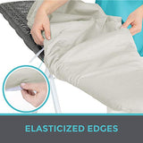 HOME GENIE Reflective Silicone Ironing Board Cover, 15x54, Hook and Loop Fastener