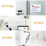 Peachlulu Magnetic Dry Erase Board 8.5 x 11 Inches with Stand on Desk, on Fridge
