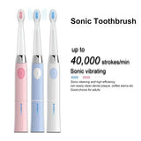 Sonicety Electric Toothbrush HI-503 (Value Pack Includes 3 Brushheads) (Blue)