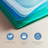 Stasher 100% Silicone Food Grade Reusable Storage Bag, Aqua (1/2 Gallon) |