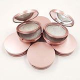 HBZGTLAD new eyelashes packaging 10 pieces 2pairs empty plastic ring box with tray wholesale mink eyelashes box (Rose gold)