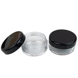 50 New Empty 5 Grams Acrylic Clear Round Jars - BPA Free Containers