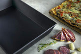LloydPans Kitchenware 8 by 10 inch Detroit Style Pizza Pan USA Made Hard-Anodized