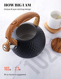 Tea Kettle, 2.7 Quart BELANKO Teapot Whistling Kettle with Wood Pattern Handle