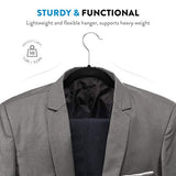 Zober Non-Slip Velvet Hangers - Suit Hangers (30-pack) Ultra Thin Space Saving