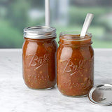 Ball Regular Mouth Mason Jars with Lids and Bands, 16-Ounces (4-Pack)