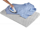 Houseables Ironing Blanket, Magnetic Mat Laundry Pad, 18.25"x32.5", Gray, Quilted