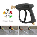 Sooprinse High Pressure Washer Gun,3000 PSI Max with 5 Color Quick Connect Nozzles