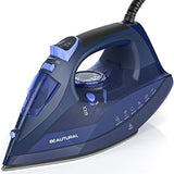 BEAUTURAL Steam Iron for Clothes with Precision Thermostat Dial, Ceramic Coated Soleplate