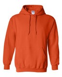 Gildan Men's Heavy Blend Fleece Hooded Sweatshirt G18500 (Small, Orange)