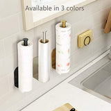OBODING Paper Towel Holder, Self Adhesive Kitchen Towel Rack, Under Cabinet Paper